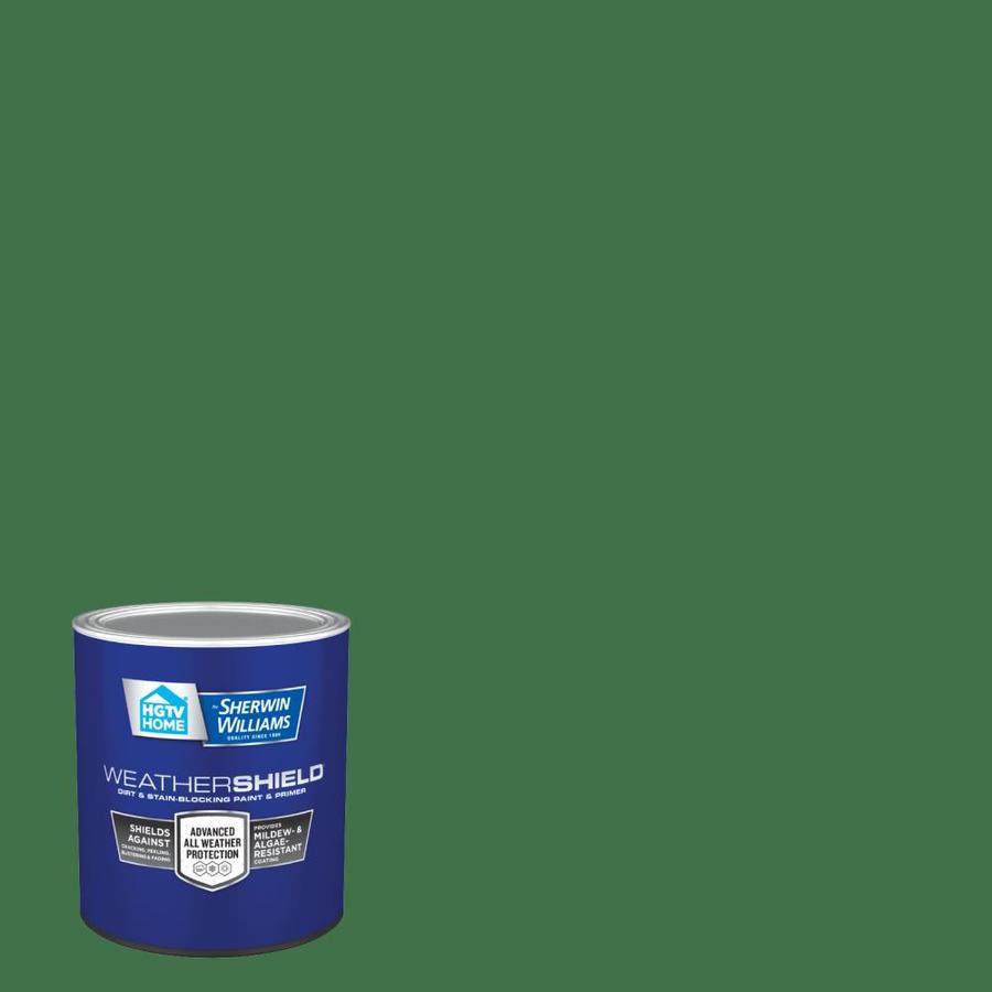 HGTV HOME by SherwinWilliams Weathershield SemiGloss Vegas Green 6009