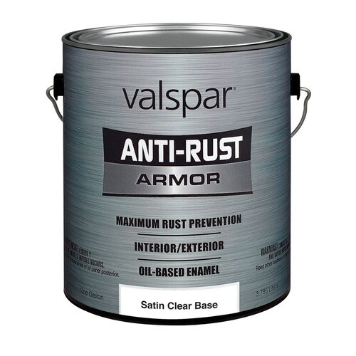 Valspar Clear Satin AntiRust Armor Clear Base Enamel Interior/Exterior