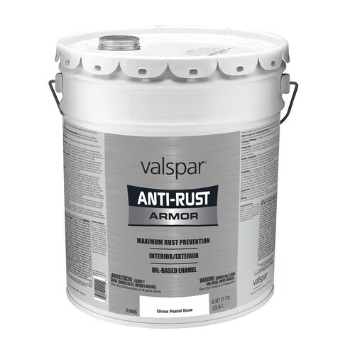 Valspar AntiRust Armor White Gloss OilBased Enamel Interior/Exterior