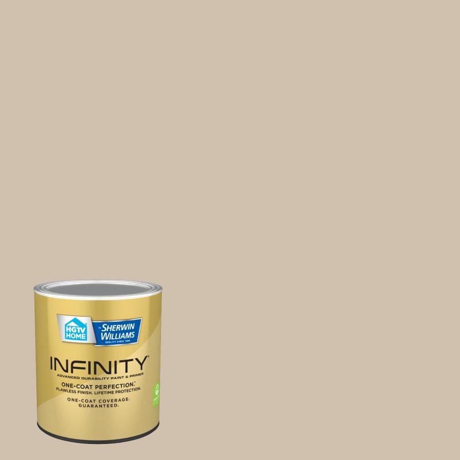 HGTV HOME by SherwinWilliams Infinity Satin Hopsack 300310b Interior Paint (1Quart) in the