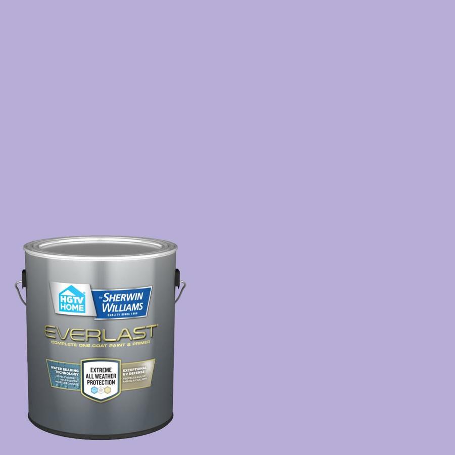 Valspar Everlast Imperial Lilac Satin Latex Exterior Paint (Actual Net ...