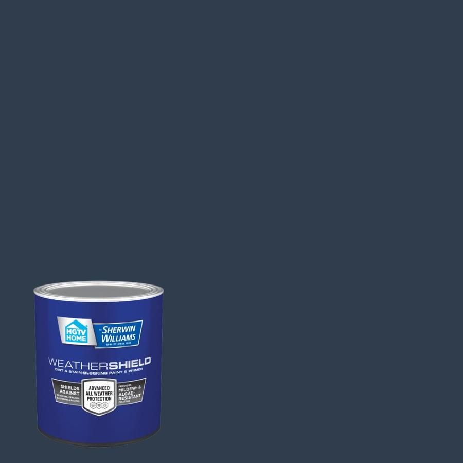 Valspar Weathershield NAVAL Satin Latex Exterior Paint (Actual Net