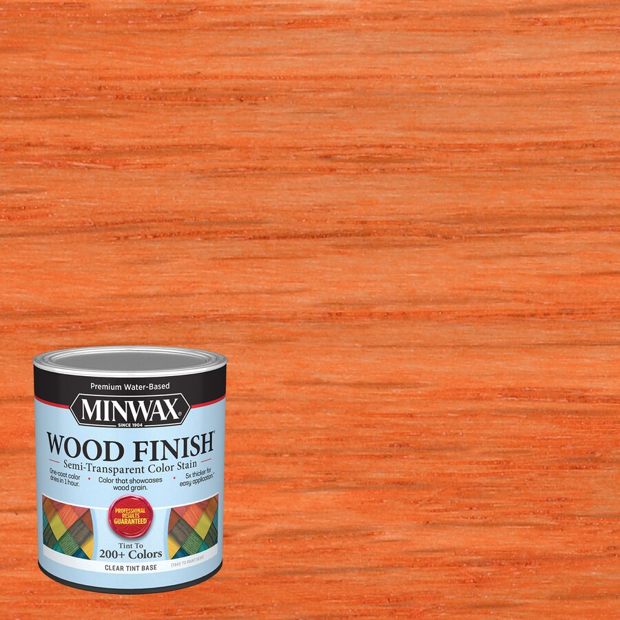 Minwax Wood Finish Water-Based Fiesta Orange Mw1128 Interior Stain (1 ...