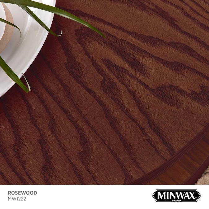 Minwax Wood Finish WaterBased Rosewood Mw1222 Interior Stain (1Quart) in the Interior Stains