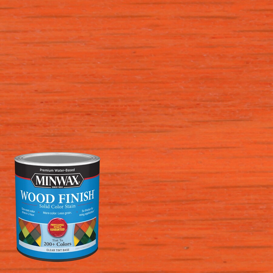 Minwax Wood Finish WaterBased Fiesta Orange Mw1128 Interior Stain (1