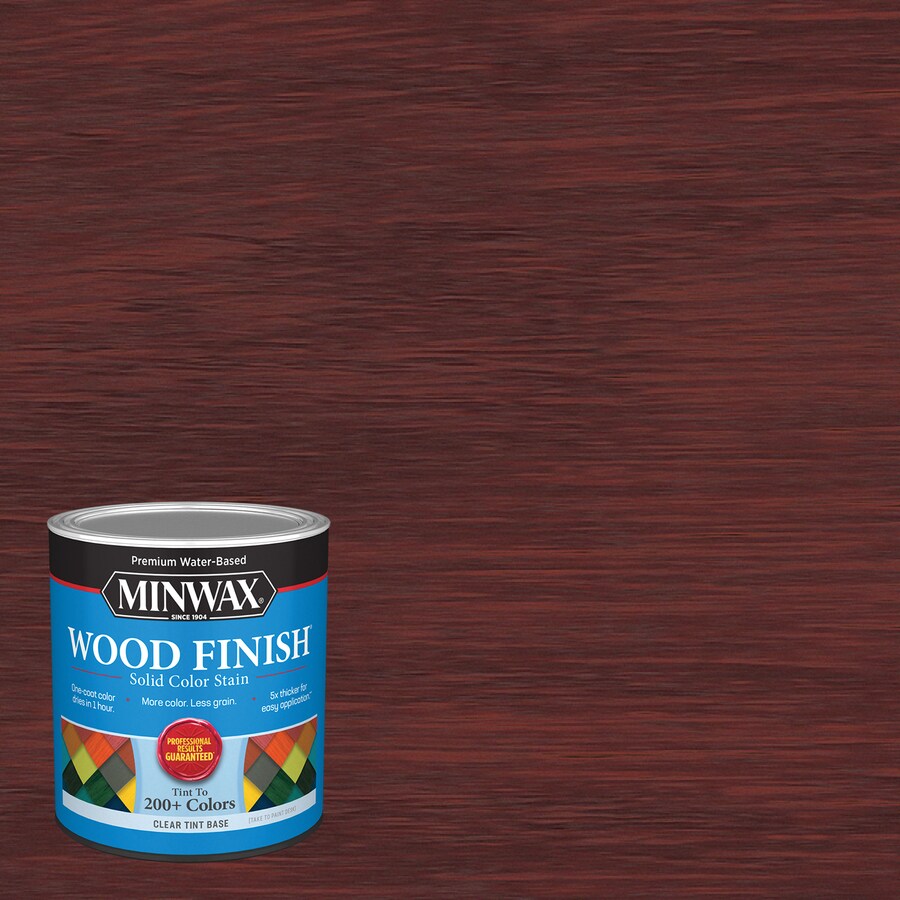 Minwax Wood Finish WaterBased Burgundy Mw1218 Interior Stain (1Quart
