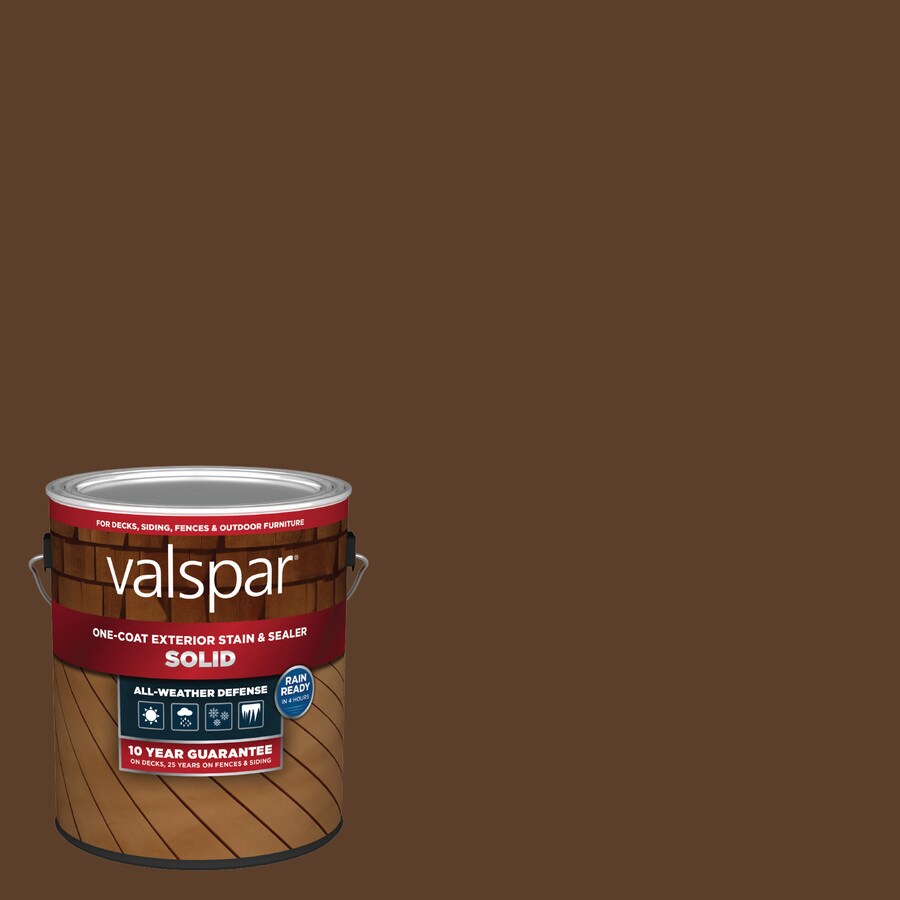 Valspar Pre-Tinted Potato Skin Solid Exterior Stain and Sealer (1 ...