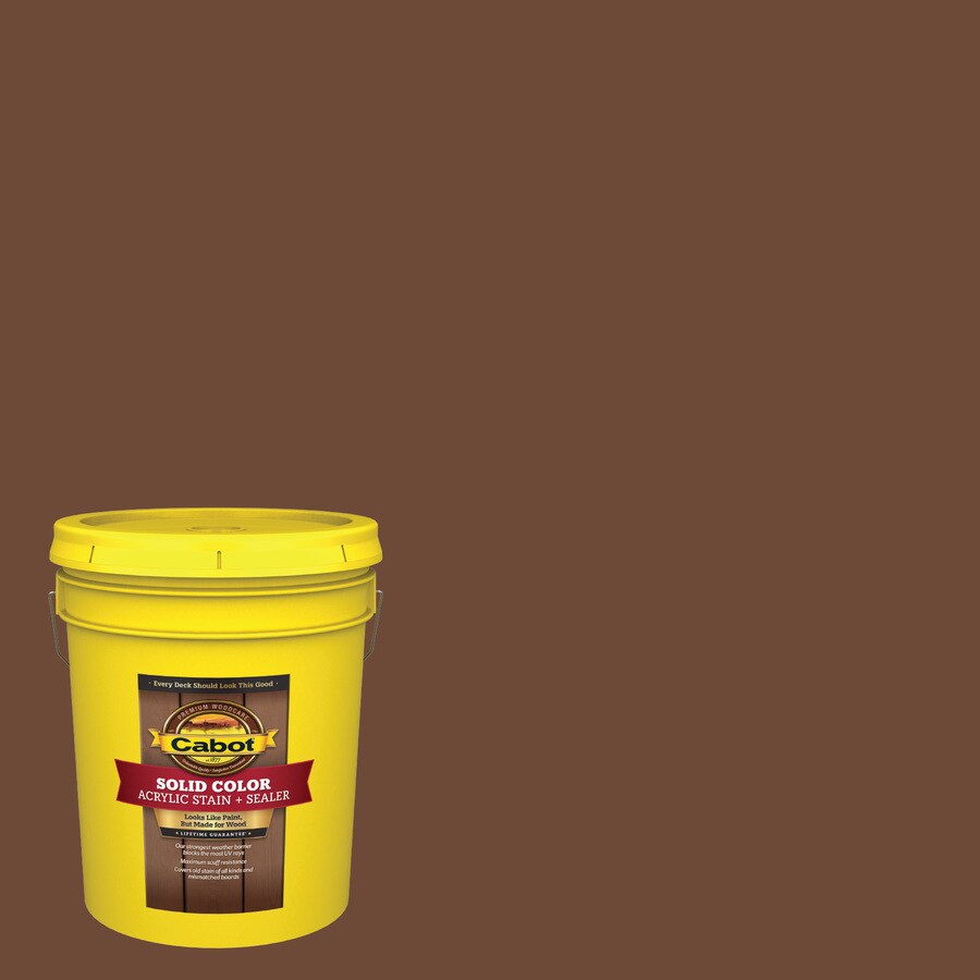 Cabot Pre-Tinted Chestnut Brown Solid Exterior Stain and Sealer (5