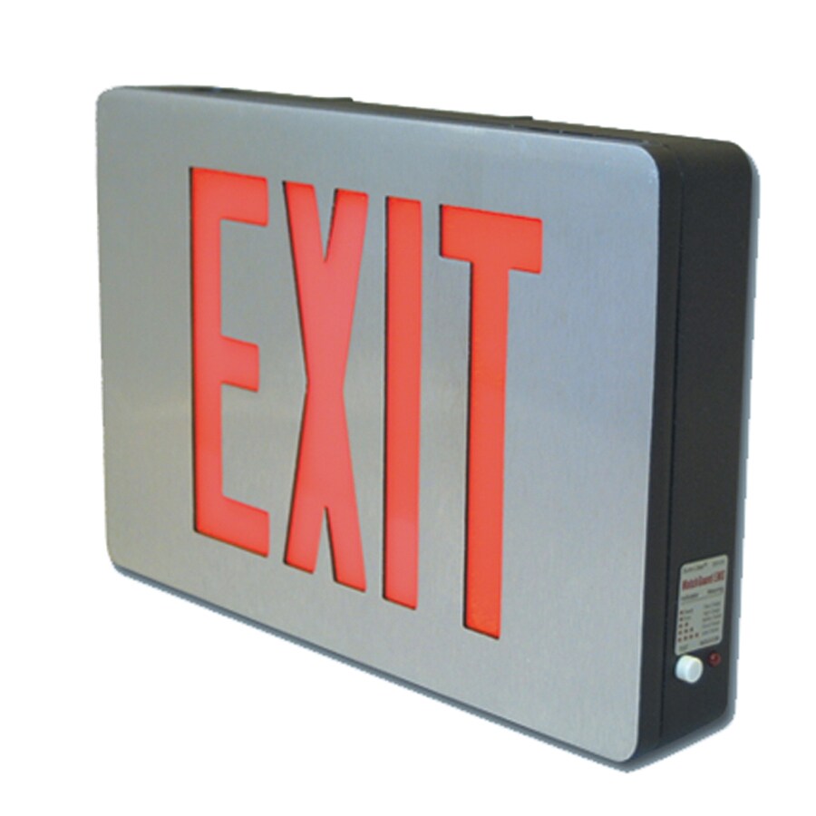 Sure-Lites Red/Green LED Hardwired Exit Light in the Emergency & Exit ...