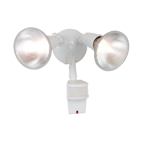 180 Degree White Halogen Motion Activated Flood Light With Timer 180 Degree White Halogen Motion Activated Flood Light With Timer