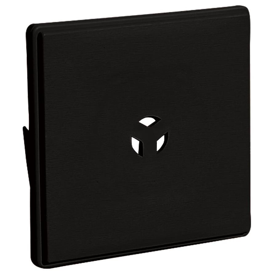 Shop Builders Edge 6.625-in x 6.625-in Black Vinyl Universal Mounting