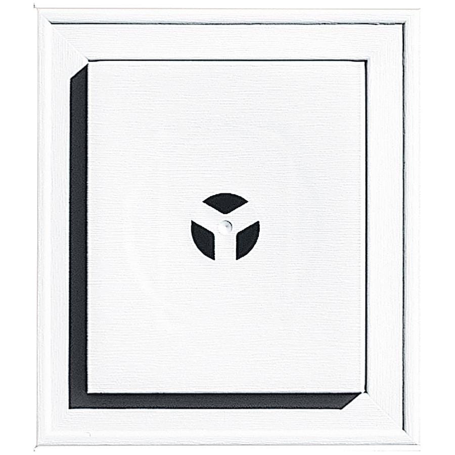 Builders Edge 7-in x 8-in White Vinyl Universal Mounting Block