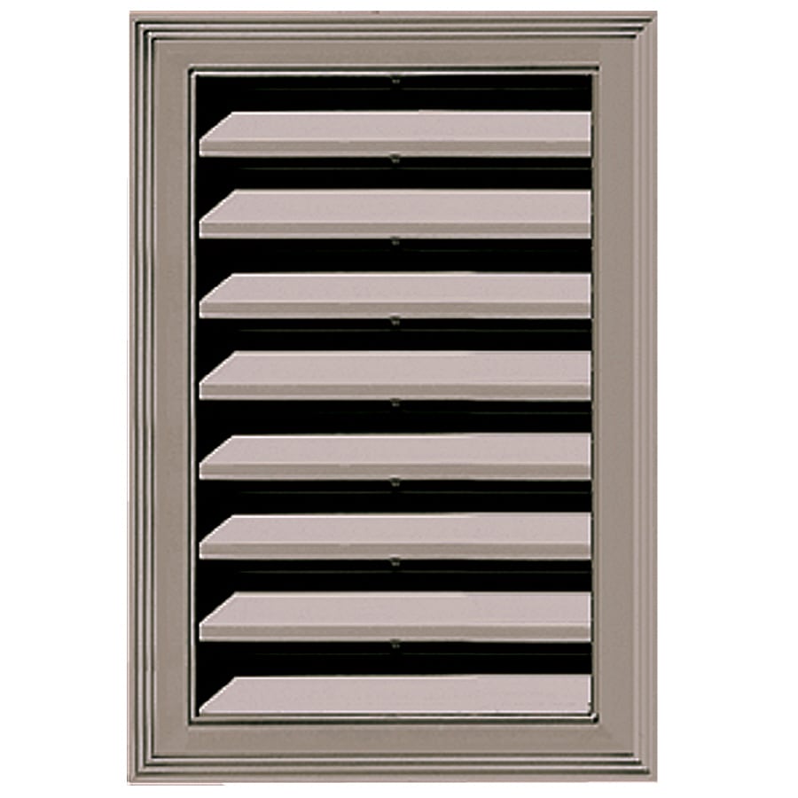 Builders Edge 12in x 18in Clay Rectangle Vinyl Gable Vent at