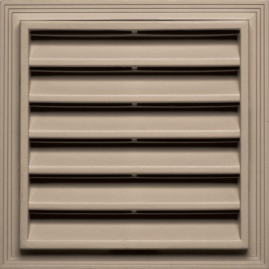 Builders Edge 14.2-in x 14.2-in Wicker Square Vinyl Gable Vent