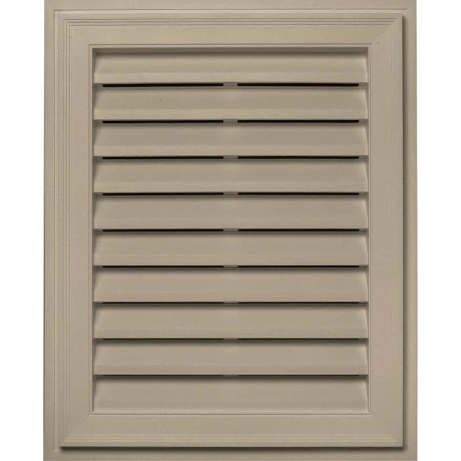 Builders Edge 20in x 30in Clay Rectangle Vinyl Gable Vent at