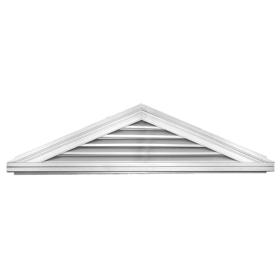 Builders Edge 705 In X 169 In White Triangle Vinyl Gable Vent At