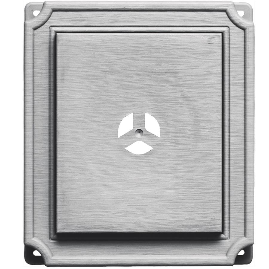 Builders Edge 7-in x 8-in Gray Vinyl Universal Mounting Block at Lowes.com
