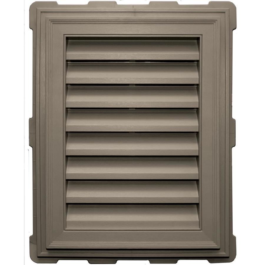 Builders Edge 20.2in x 26.2in Clay Rectangle Vinyl Gable Vent at