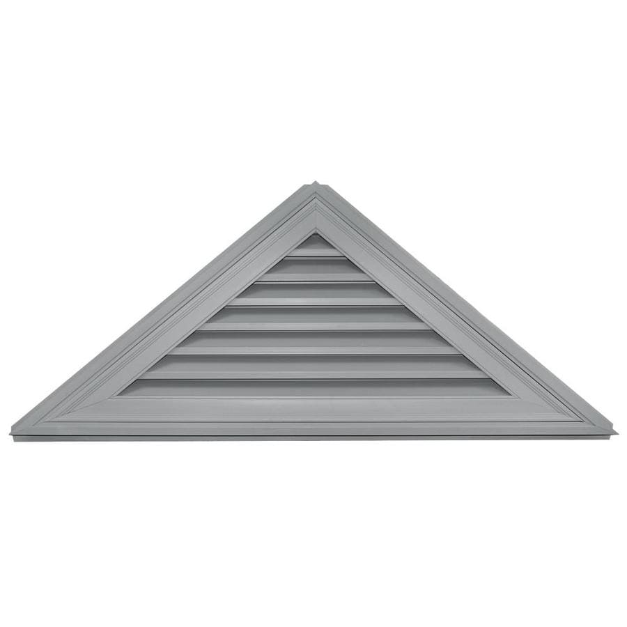 Builders Edge 56in x 23.4in Paintable Triangle Vinyl Gable Vent at
