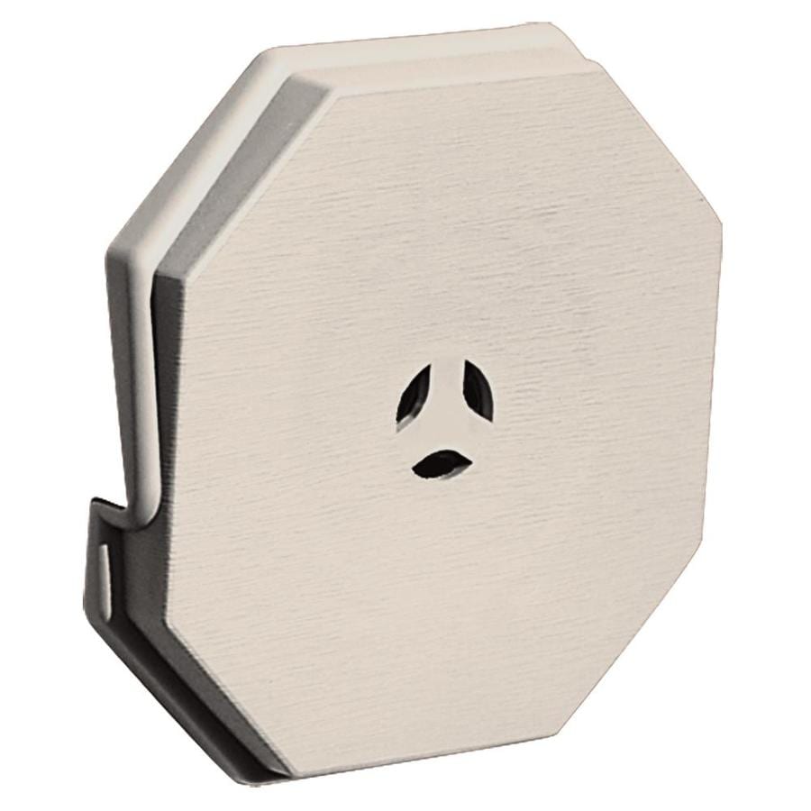 Builders Edge 6.6875in x 6.6875in Almond Vinyl Universal Mounting