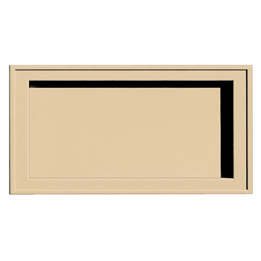 Builders Edge 7.5-in x 14.25-in Dark Almond Vinyl Universal Mounting Block