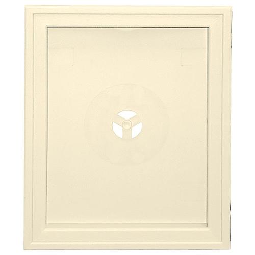 Builders Edge 6 75 In X 8 75 In Heritage Cream Vinyl Universal Mounting Block At