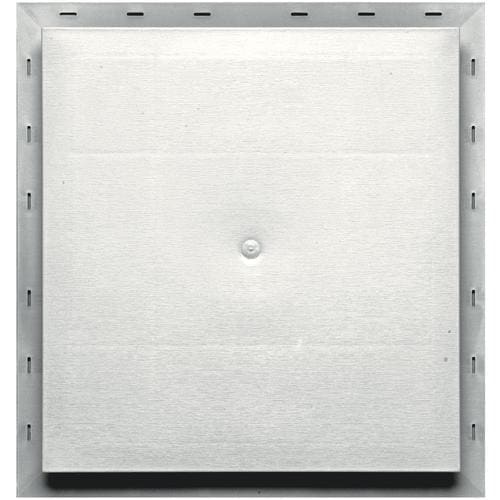 Builders Edge 15.5in x 16.5in White Vinyl Universal Mounting Block in