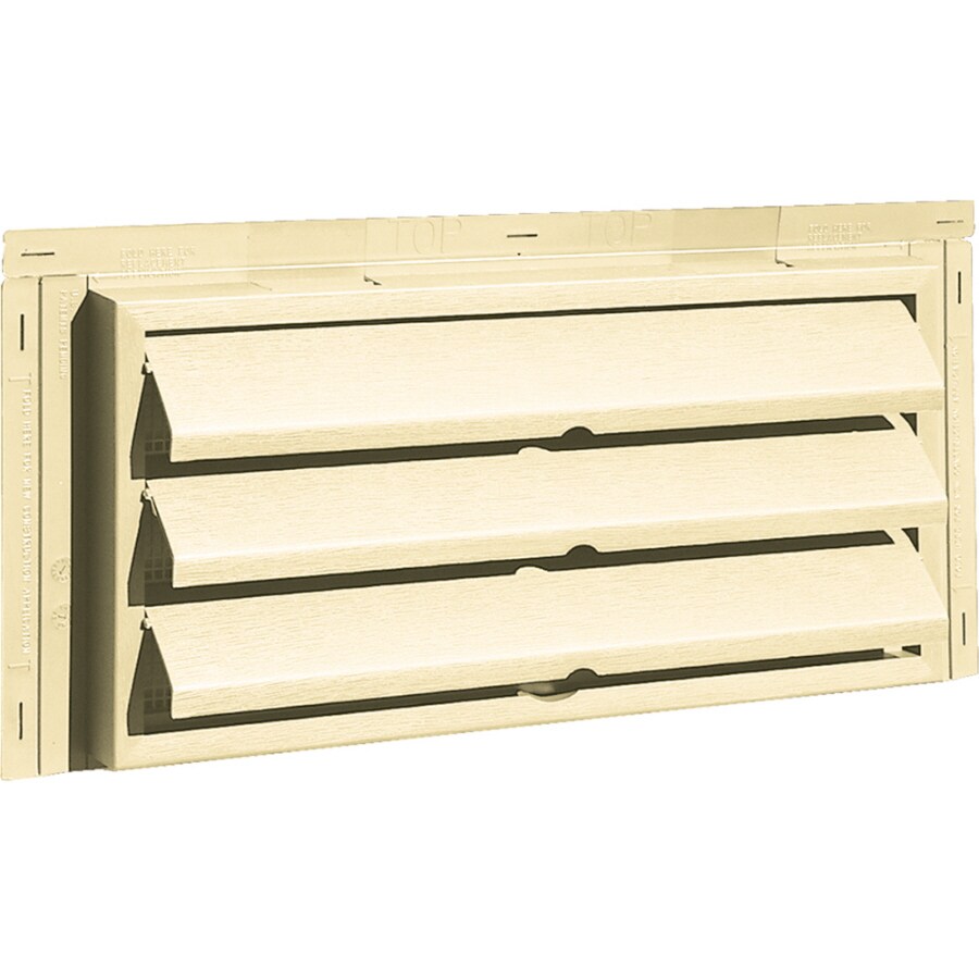 Builders Edge 140170919020 8" x 16" Heritage Cream Vinyl Foundation Vent