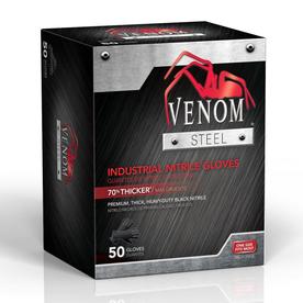 UPC 080196520360 product image for Venom Steel Steel 25-Pair One-Size-Fits-All Nitrile Cleaning Gloves | upcitemdb.com