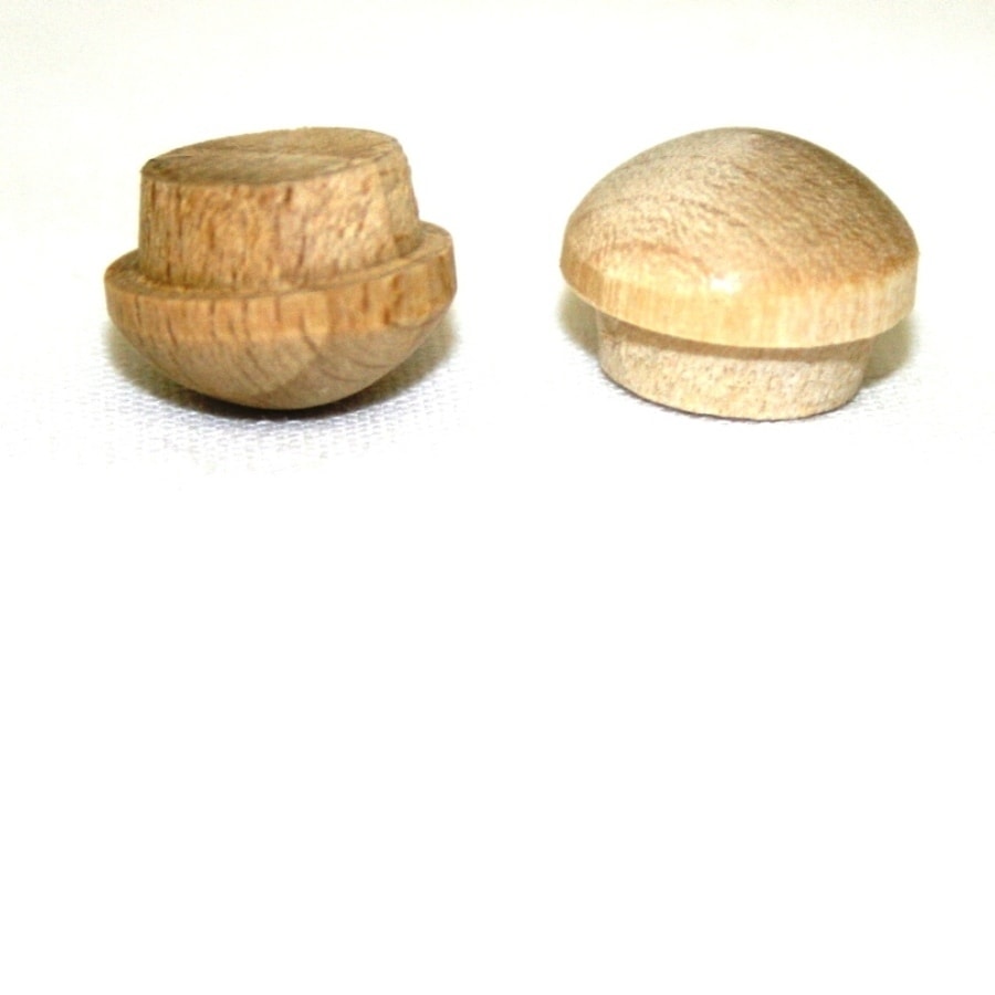 Madison Mill 15-Pack 0.5 x 0.375 Oak Wood Button Plug