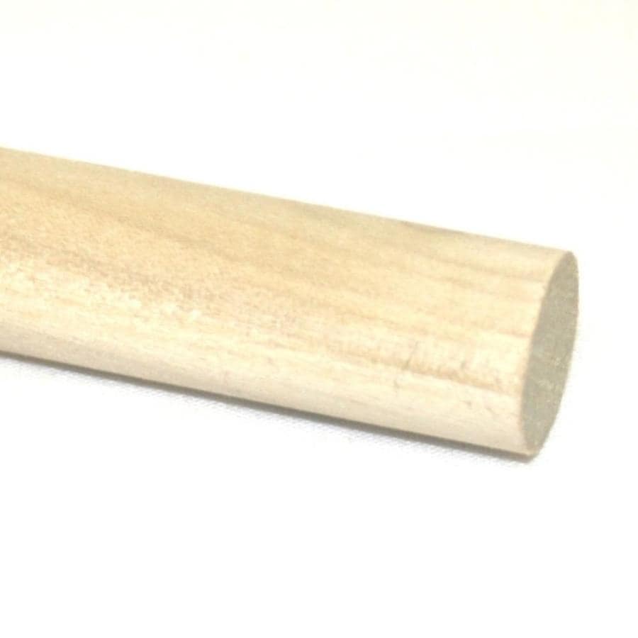 Shop Madison Mill Round Wood Poplar Dowel (Actual 48in L x 0.375in