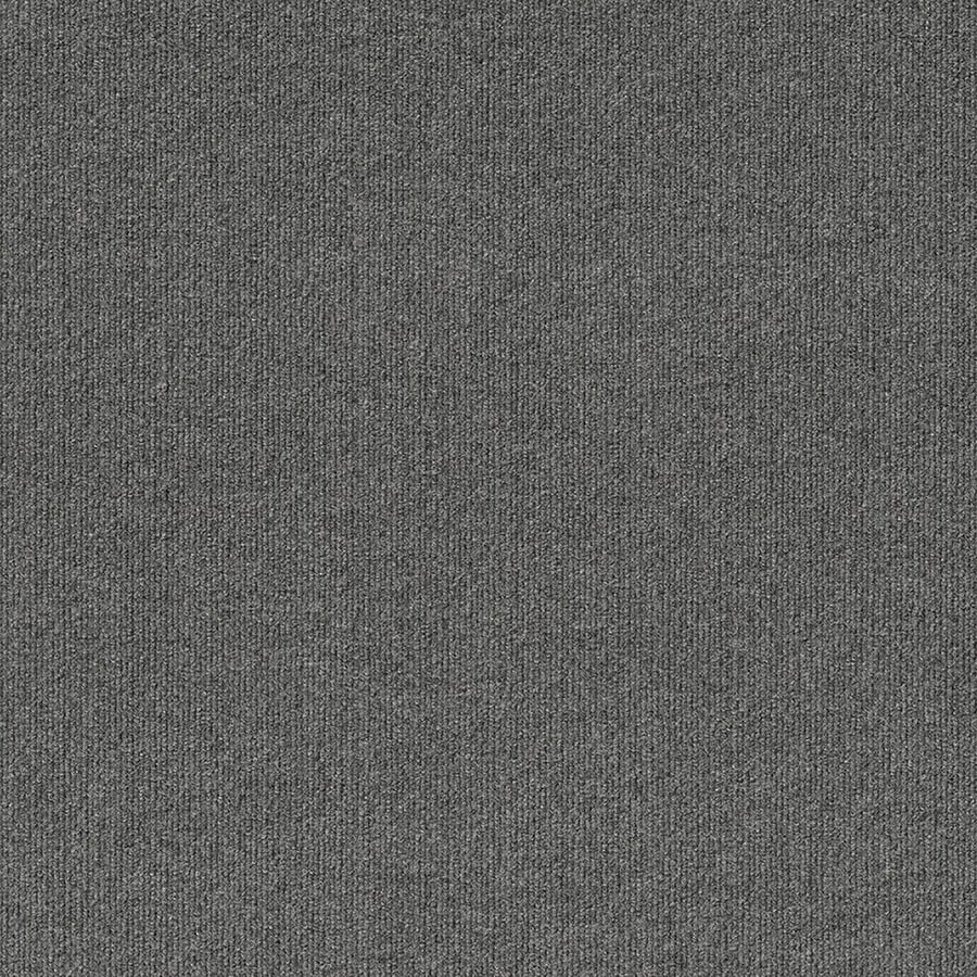 Style Selections Contour Rib 24-in x 24-in Sky grey Gray Commercial/Residential Peel and stick Indoor or outdoor Carpet Tile ( 60-sq ft )