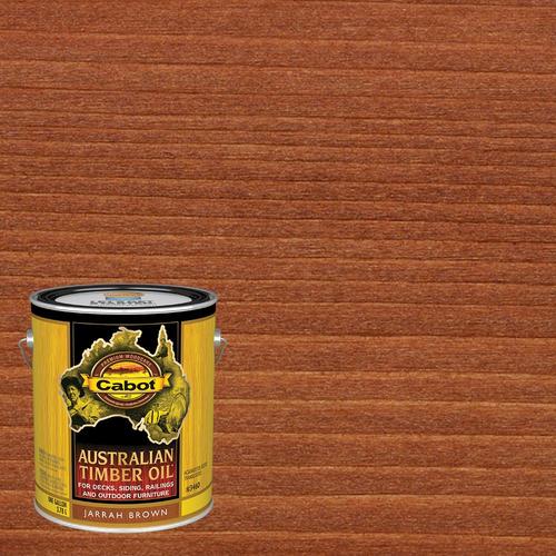 Cabot Australian Timber Oil Pre-Tinted Jarrah Brown Transparent ...