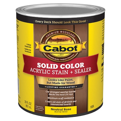 Tintable Neutral Base Solid Exterior Stain Actual Net Contents 29 Fl Oz