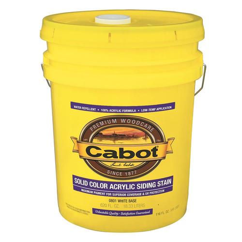 Cabot Tintable White Base Solid Exterior Stain and Sealer (Actual Net ...