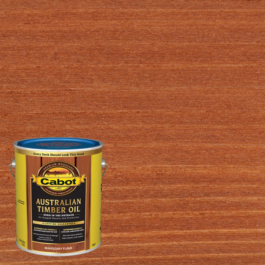 Cabot Australian Timber Oil PreTinted Mahogany Flame Transparent