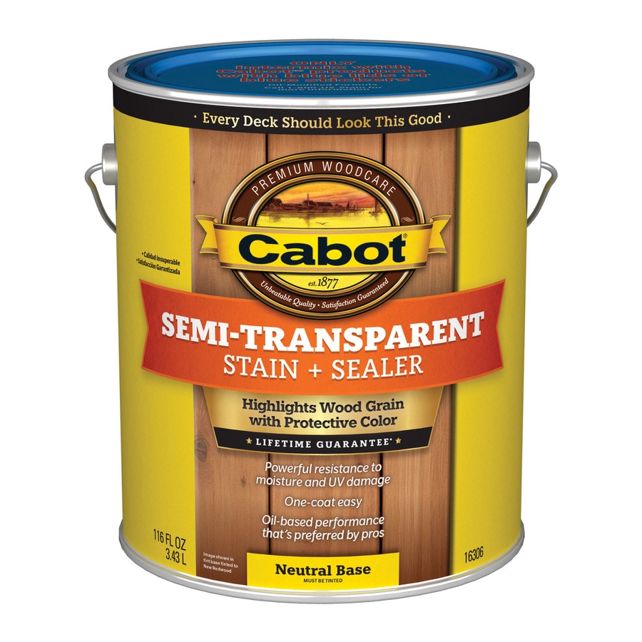 Cabot Neutral Base SemiTransparent Exterior Wood Stain and Sealer (1