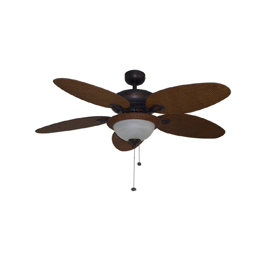 Harbor Breeze WCK52ABZ5LK 52" Wicker Aged Bronze Ceiling Fan