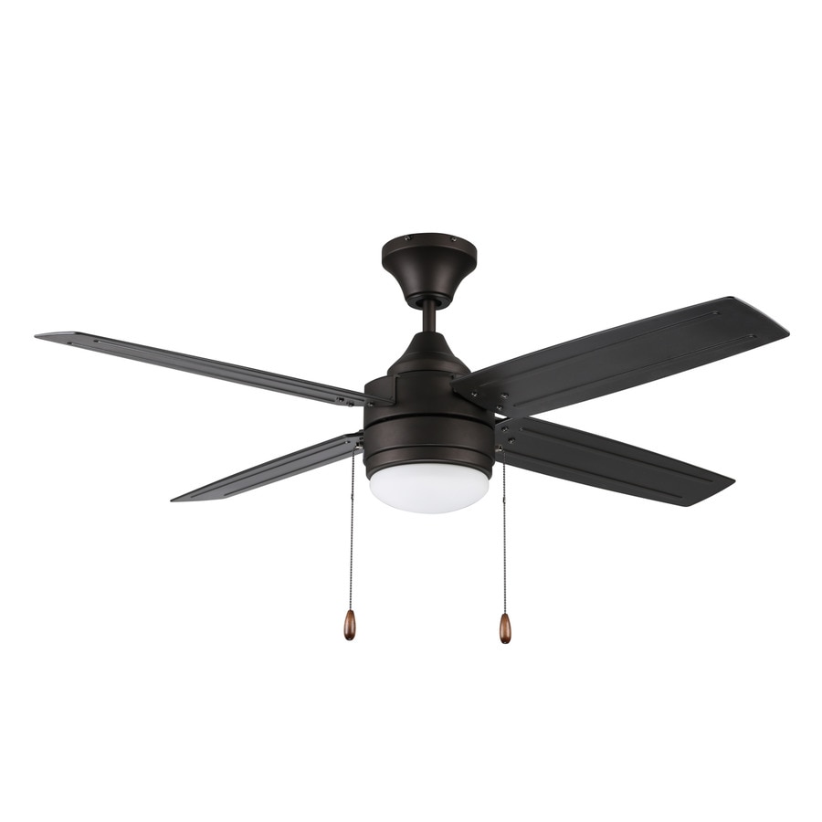 Aikman 52 In Bronze Led Indoor Outdoor Ceiling Fan With Light Kit 4 Blade