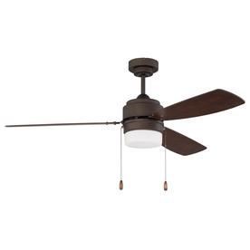 Litex Ceiling Fans At Lowes Litex Ausmus 52 In Bronze Led Indoor Outdoor Ceiling Fan With Light Kit