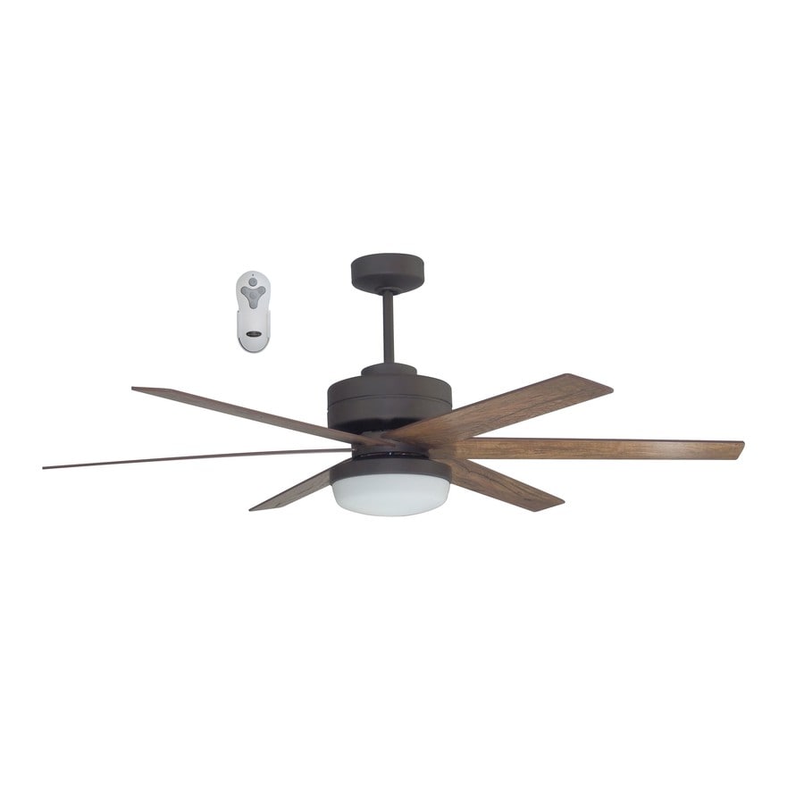 Litex Rossman 54 In Bronze Led Indoor Ceiling Fan With Light Kit