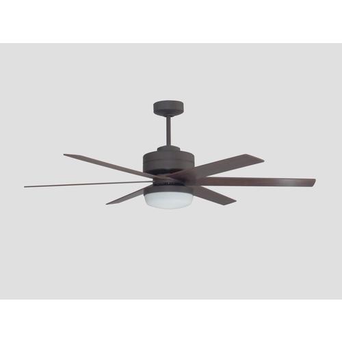 Litex Rossman 54 In Bronze Led Indoor Ceiling Fan With Light Kit And Remote 6 Blade At Lowes Com