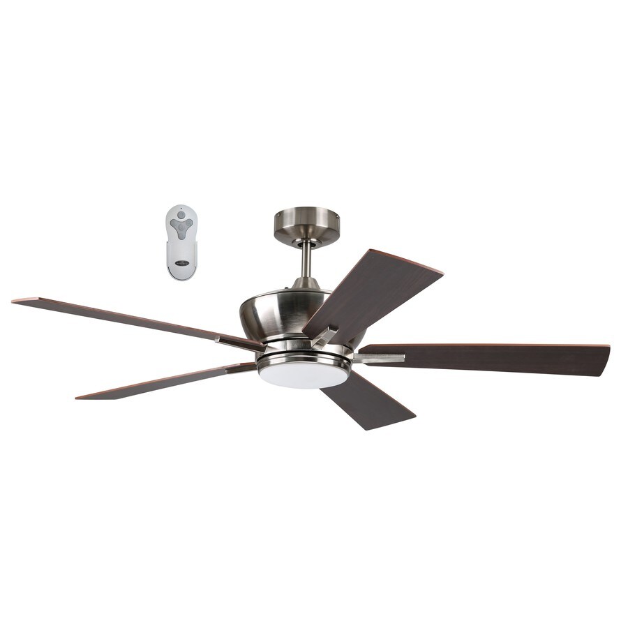 Litex Wendling 52 In Brushed Nickel Led Indoor Ceiling Fan With