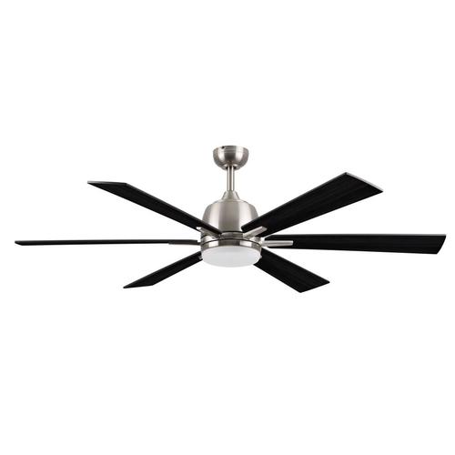 Harbor Breeze Bradbury Brushed Nickel 60-in LED Indoor Ceiling Fan (6 ...