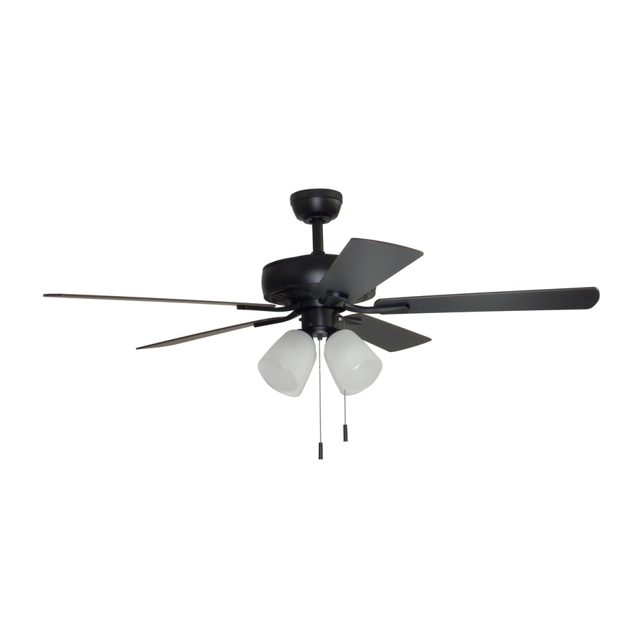 Harbor Breeze Grace Bay 52 In Matte Black Led Indoor Ceiling Fan