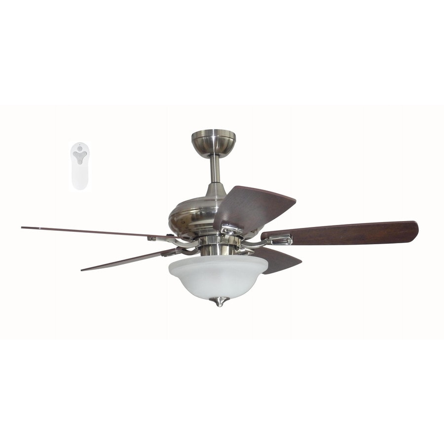 Connexxtion 44 In Brushed Nickel Led Indoor Ceiling Fan With Light Kit And Remote 5 Blade