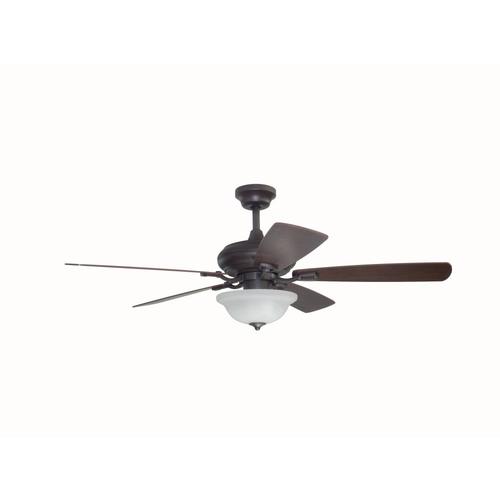 Connexxtion 52 In Bronze Led Indoor Ceiling Fan With Light Kit And Remote 5 Blade