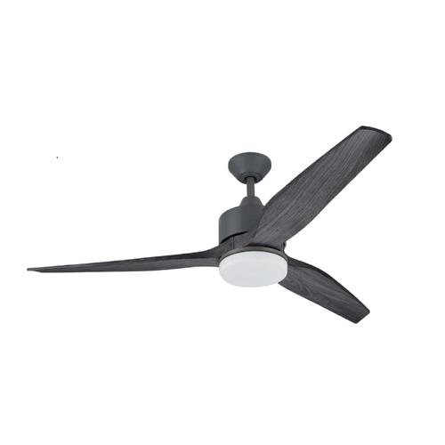 Harbor Breeze Fairwind 60 In Gray Led Indoor Outdoor Ceiling Fan With Light Kit And Remote 3 Blade At Lowes Com