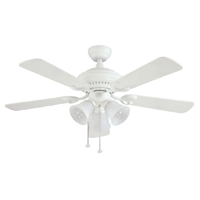 Harbor Breeze BE44MWW5CS 44-in Ceiling Fan with Light Kit (5-Blade)