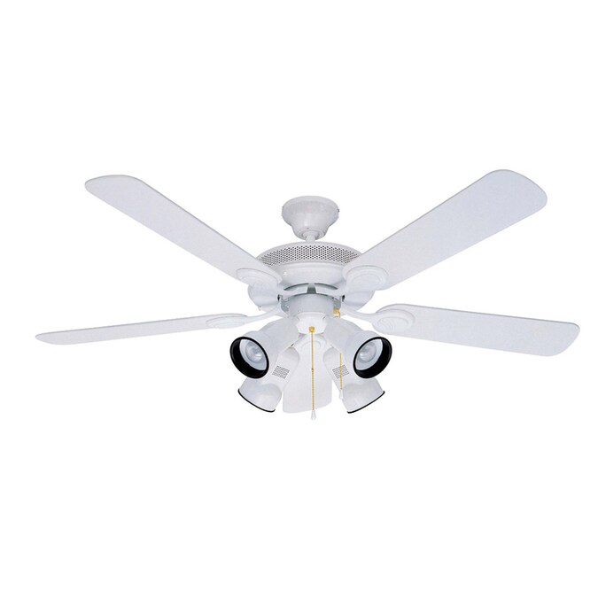 Litex 52 In Spotlight White Ceiling Fan, Spotlight Ceiling Fan Light